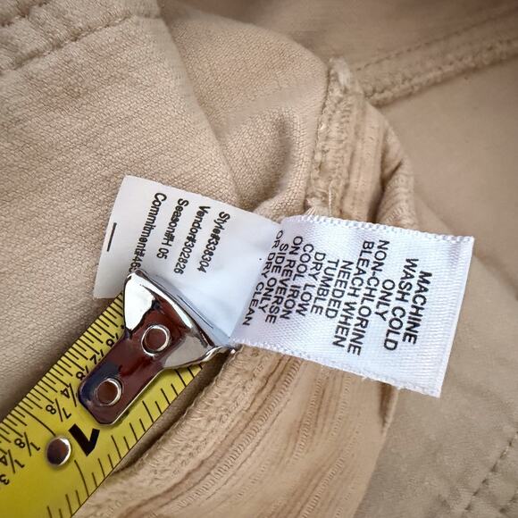 Y2K Banana Republic Pants Womens 4 Beige Corduroy Flare Stretch 20005 - Picture 7 of 10